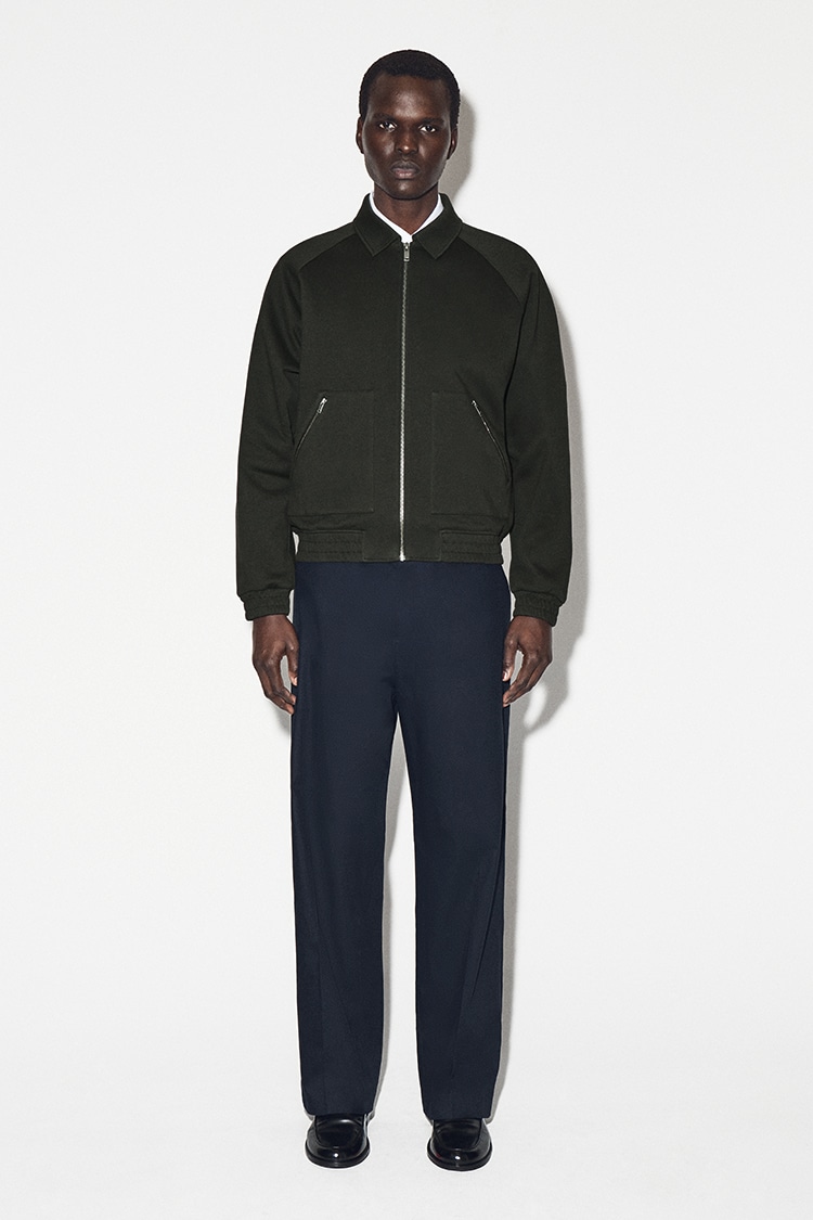 コットンジャージ ボンバージャケット